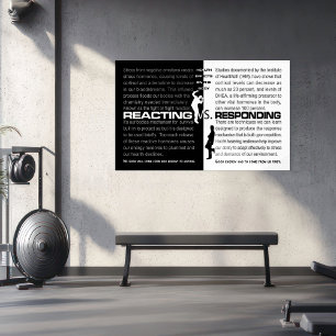 Reagindo vs. Respondendo - Empower Graphics Poster