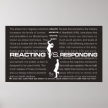 Reagindo VS Respondendo Poster