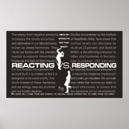 Reagindo VS Respondendo Poster
