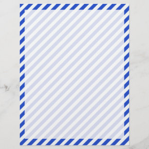 Real Blue Combination Stripes por Shirley Taylor