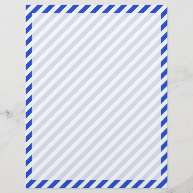 Real Blue Combination Stripes por Shirley Taylor (Frente)