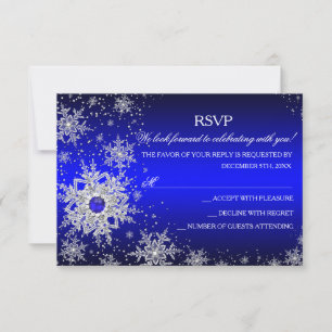 Real Blue Pearl Snowflake Partido de Natal RSVP