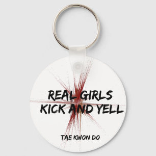 Real Girls Kick e Grite Chaveiro