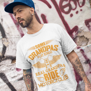 Real Grandpas Ride Motorcicletas T-Shirt