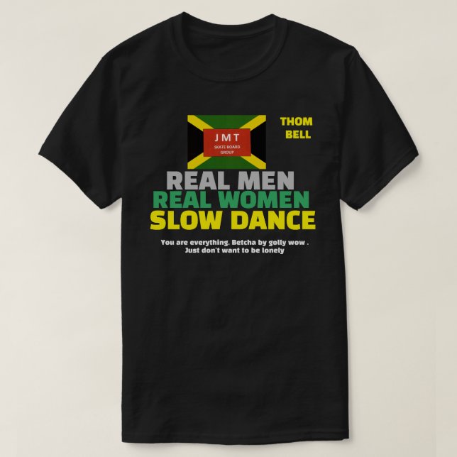 REAL HOMENS LENTO DANCE T-Shirt Básico Escuro (Frente do Design)