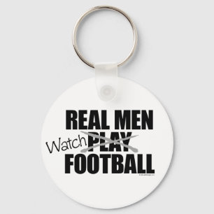 Real Men Assista Chaveiro de futebol