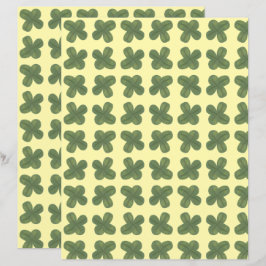 Realista, Whimsical Shamrocks Padrão