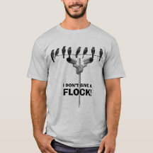 Rebanho de Pássaros - Camiseta Engraçada da Câmera