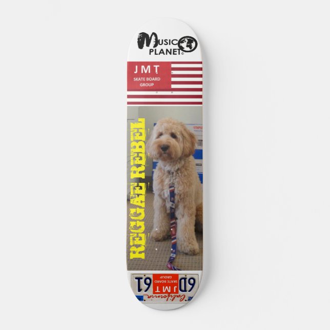 REBELDE DO REGGAE (Pet) Skateboard (Frente)