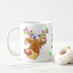 Rebelde em luzes caneca de café personalizada