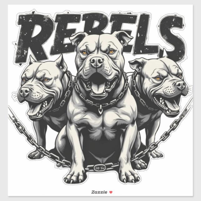 Rebel's - 3 Adesivos de Vinil Personalizados de Pi (Folha)