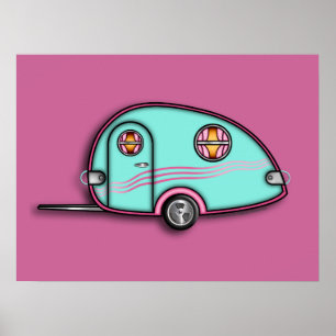 Reboque de Viagem de Largura 18 x 24 POSTER