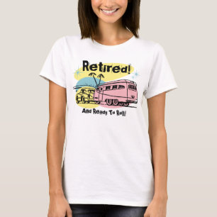 Reboque retro t-shirt aposentado
