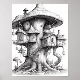 Recaxando Poster de Coloração de Paisagem