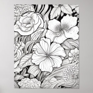 Recaxando Poster de Coloração de Paisagem