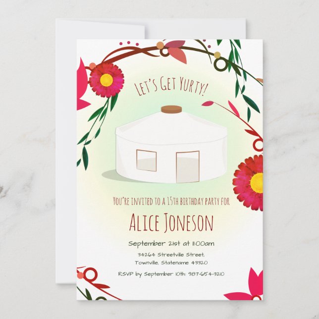 Receba seu convite de aniversário (Frente)