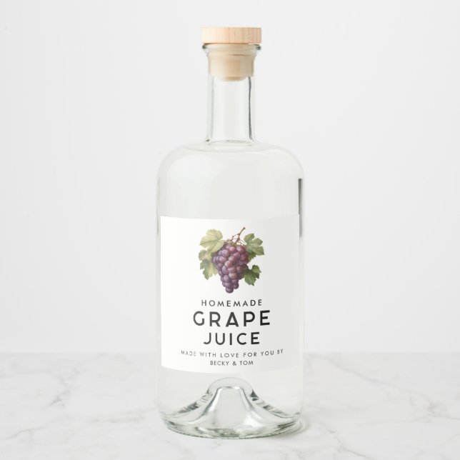 Receita caseira de suco de uva vermelha (Frente)
