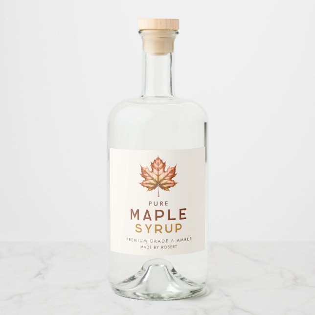 Receita caseira de xarope de ácer (Frente)