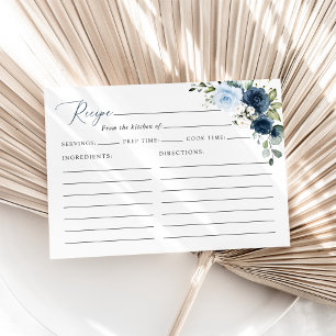 Receita Chá de Noiva Flores Navy, Flores Azuis