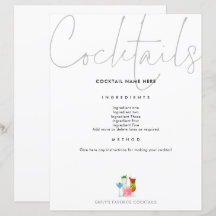 Receita coquetel para Página de Binder Futura Sra.