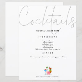 Receita coquetel para Página de Binder Futura Sra.