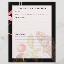 Receita de Bolo e Cookie | Borboleta Botânica Negr