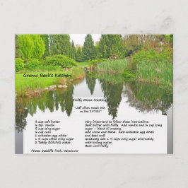 Receita de cartão postal de cobertura de cacau fof