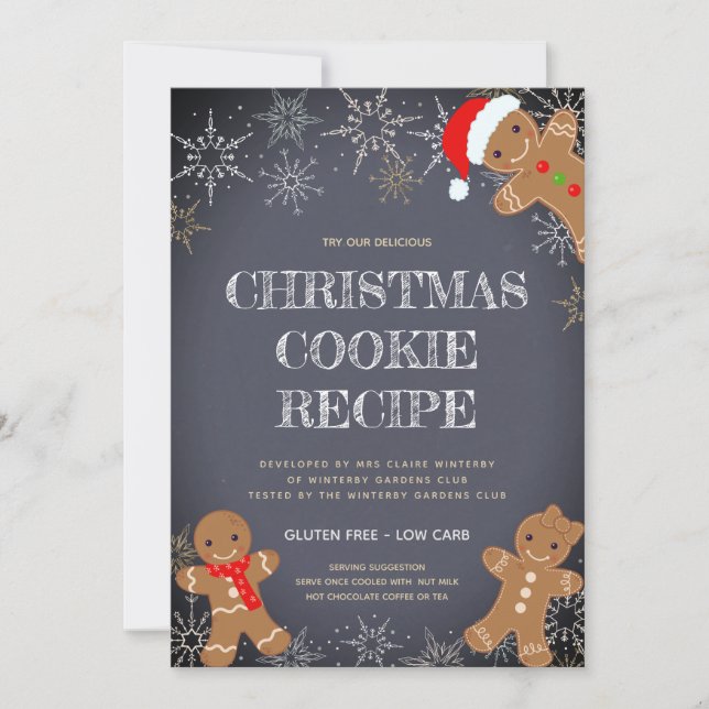 Receita de cookies de Natal (Frente)
