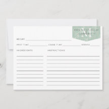 Receita de Folhagem de Folhagem Teal de Manograma 