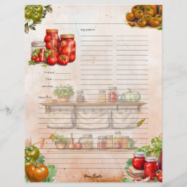 Receita de Página de Cheio de Colagem de Tomato