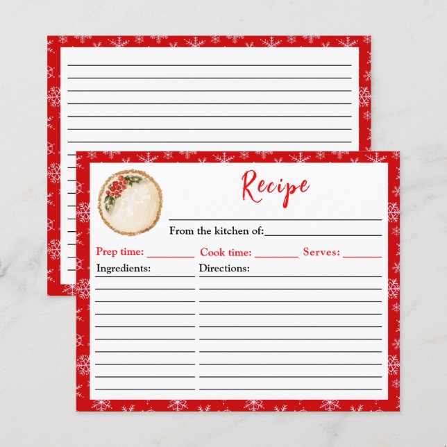 Receita de Torta de Natal para Confeitaria de Feri (Frente/Verso)