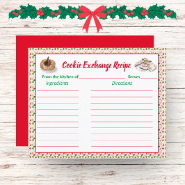 Receita de Troca de Cookies de Natal com Aquarela