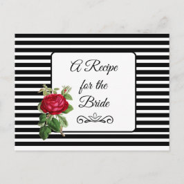 Receita do Cartão de Receita de Casamento de Noiva