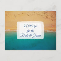 Receita do Cartão de Receita de Casamento de Noiva