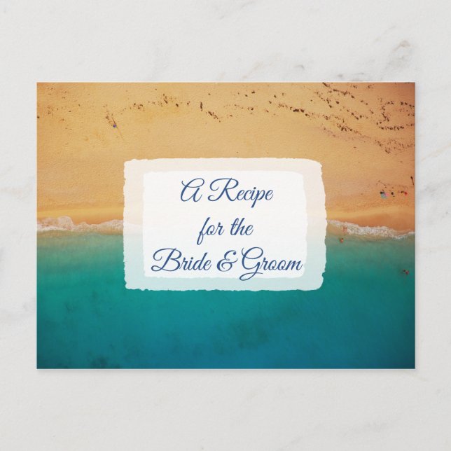 Receita do Cartão de Receita de Casamento de Noiva (Frente)