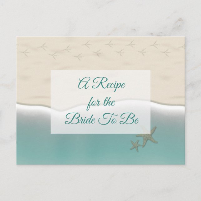 Receita do Cartão de Receita de Casamento de Noiva (Frente)