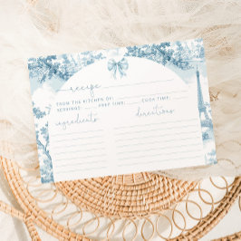 Receita do Chá de panela azul Dusty da torre Eiffe