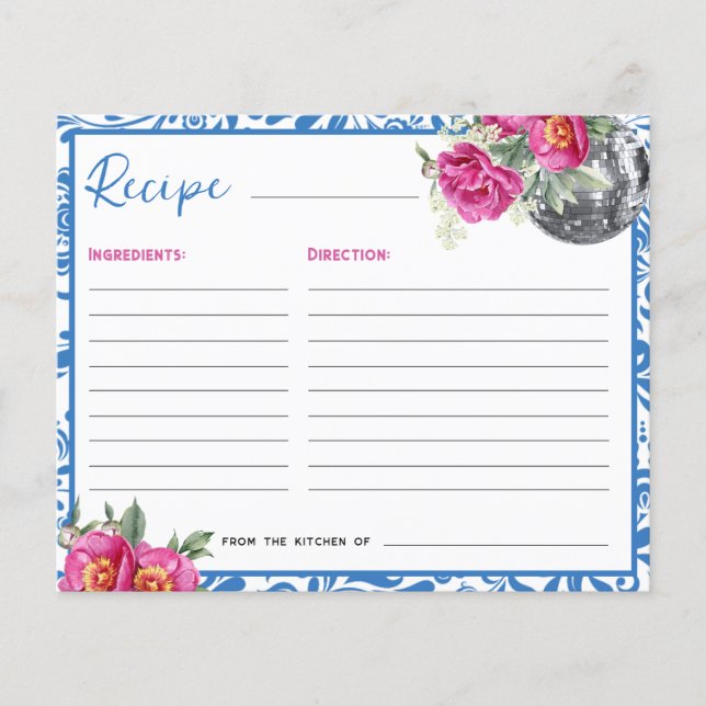 Receita do Chá de panela de Disco da Rainha Azul D (Frente)