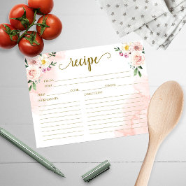 Receita do Chá de panela Dourado Floral rosa-Blush