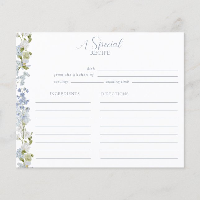 Receita do Chá de panela Elegante Dusty Blue Garde (Frente)