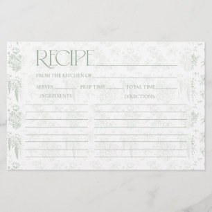 Receita do Chá de panela Floral Vintage Gree Toile