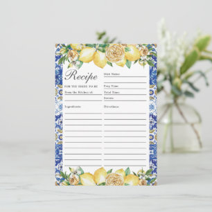 Receita Mediterrânica Chic Lemon Para Cartão De No