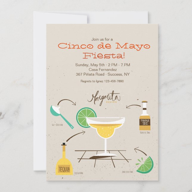 Receita para o convite do divertimento (Frente)