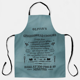 Receita Personalizada Apron Azul | Presente para c