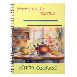 @Receitas da Cozinha da Mamãe Caderno Espiral