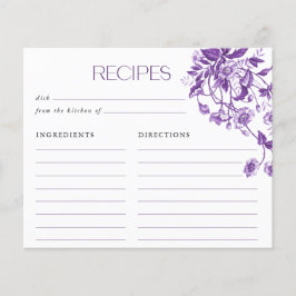 Receitas de Chá de Noiva Floral Toile Francês Anti