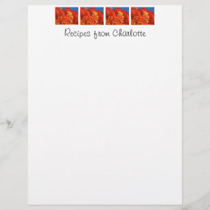 Receitas do seu nome papel de receita personalizad