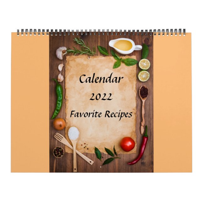 Receitas Favoritas do Calendário 2022 (Capa)
