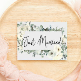 Recem casados de Casamento Floral de Ivory White R