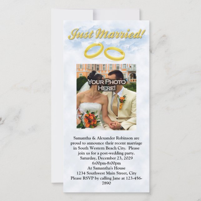 Recem casados, Duas Bandas/Nuvens Douradas (Frente)